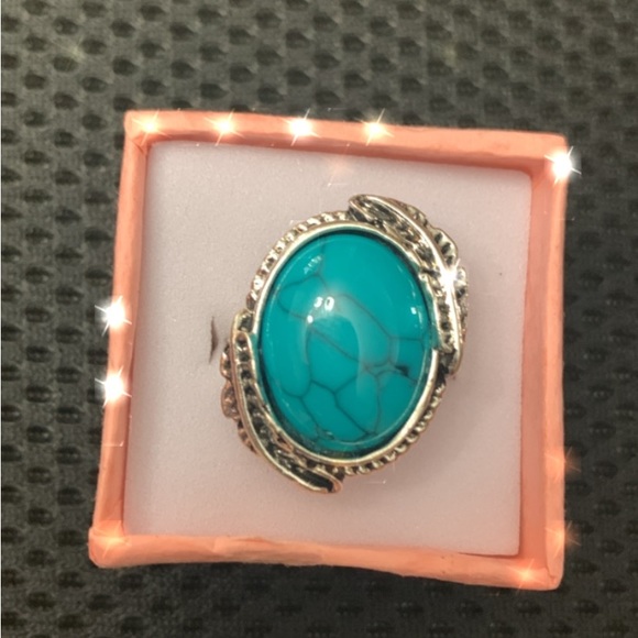 Turquesa ring ,new ,size 7 - Picture 2 of 2